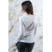Embroidered t-shirt with long sleeves "Colours of Summer" White